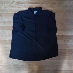 Details 90s black button down Size L